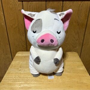 Disney Store Moana Pua Pig Plush Cuddleez Stuffed Animal Squishy Pillow Toy 15"